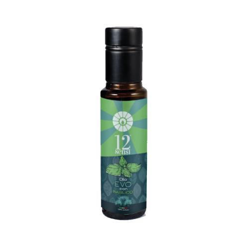 Olio EVO 12Sensi Aromatizzato basilico