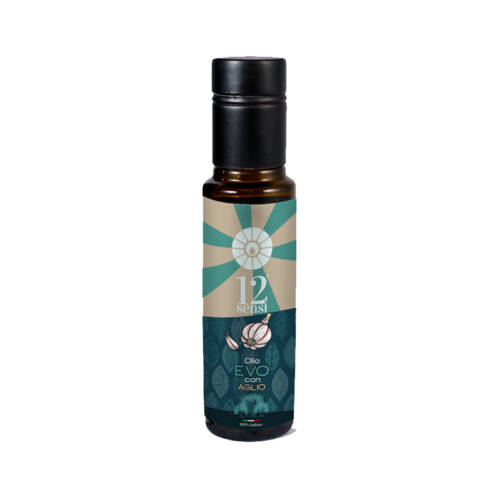 Bottiglia 100 Ml Olio Extravergine Di Oliva Aglio