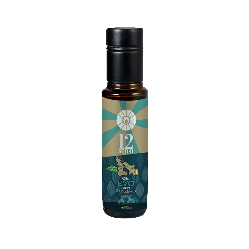 Bottiglia 100 Ml Olio Extravergine Di Oliva Zenzero